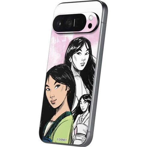 Disney Princess Mulan Sketch Pixel 9 Pro XL Skin